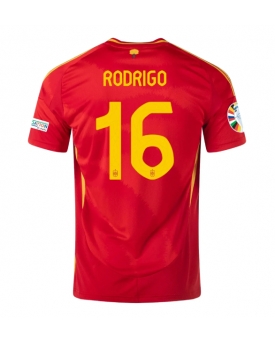 Spagna Rodri Hernandez #16 Maglia Gara Casa Repliche Europei 2024